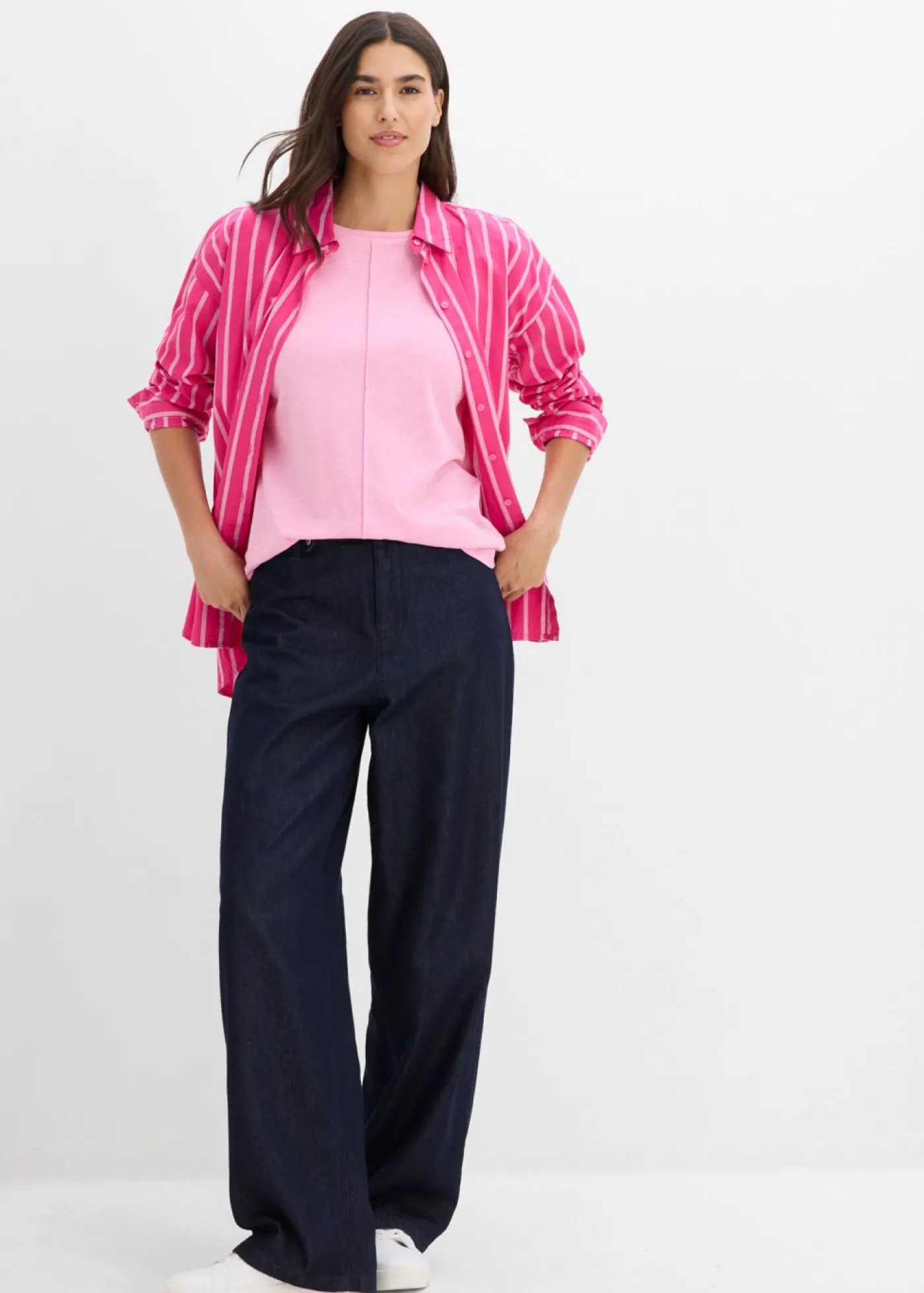 bonprix bonprix Camiseta de algodón puro Rosa Outlet