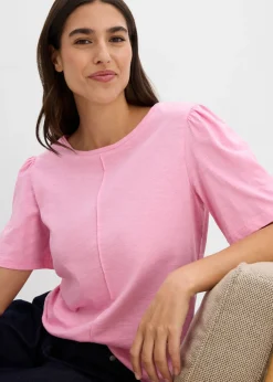 bonprix bonprix Camiseta de algodón puro Rosa Outlet