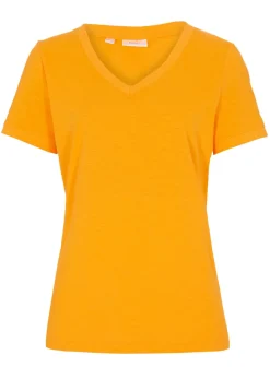 bonprix bonprix Camiseta de algodón puro Naranja calabaza New