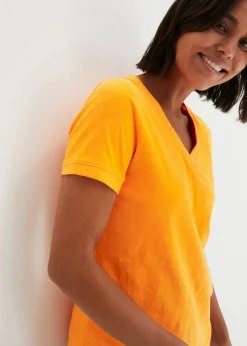 bonprix bonprix Camiseta de algodón puro Naranja calabaza New