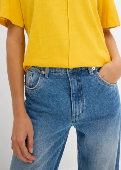 bonprix bonprix Camiseta de algodón puro azafrán Sale