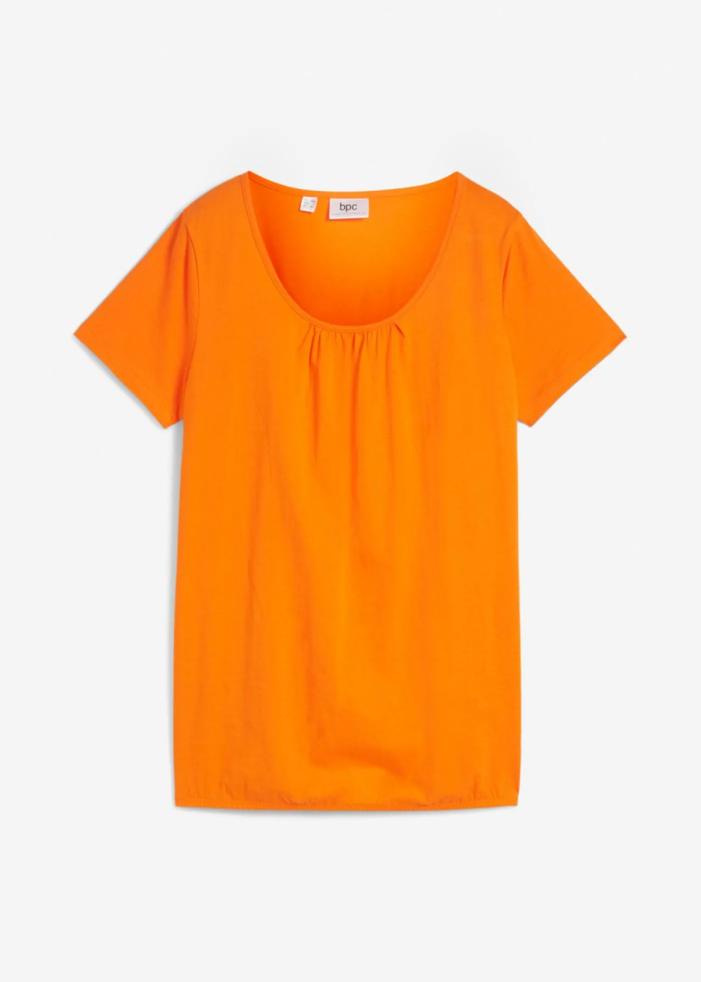 bonprix bonprix Camiseta de algodón puro con manga corta Naranja cálido New