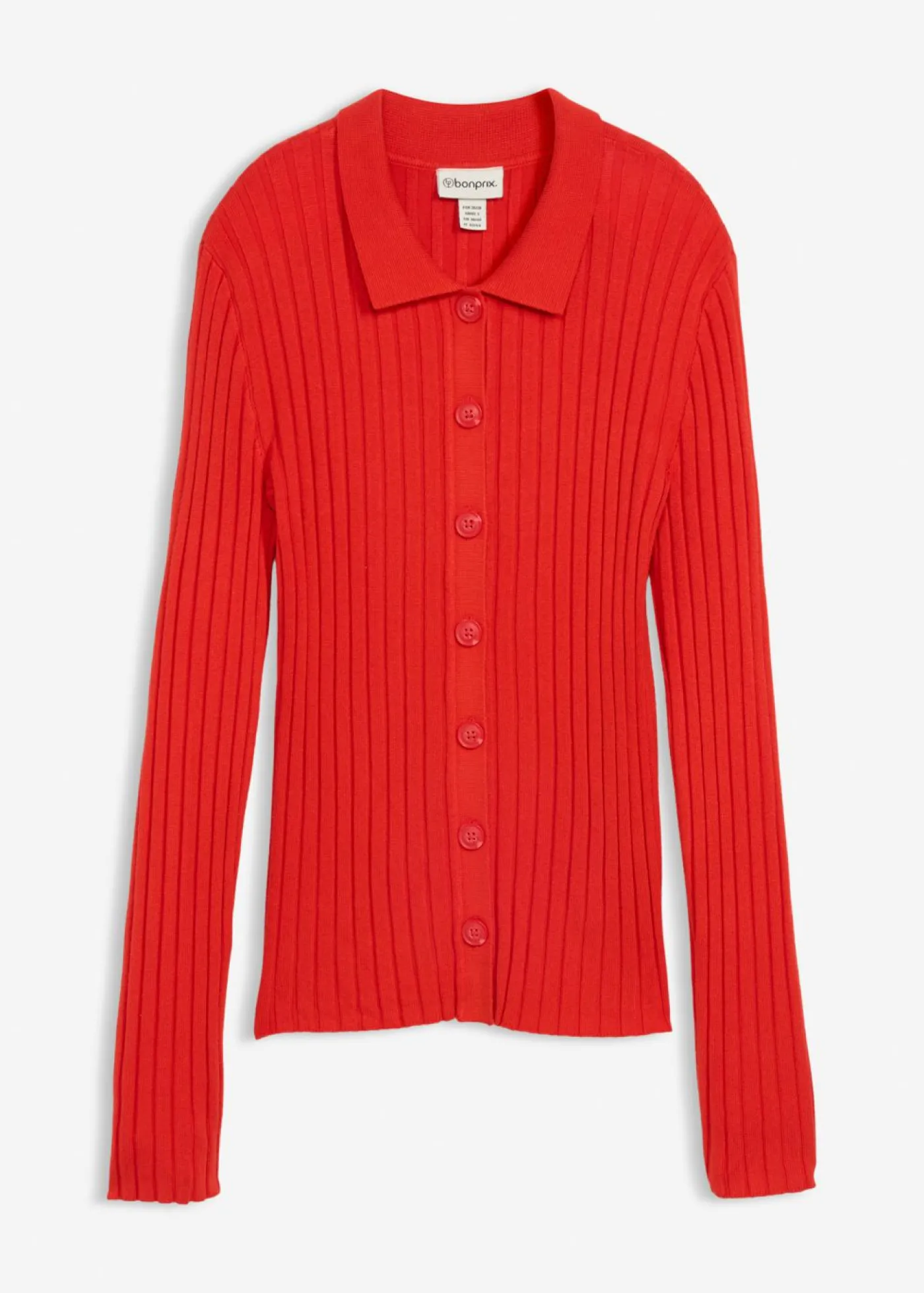 bonprix bonprix Camiseta de canalé de mezcla de viscosa fluida fresa New
