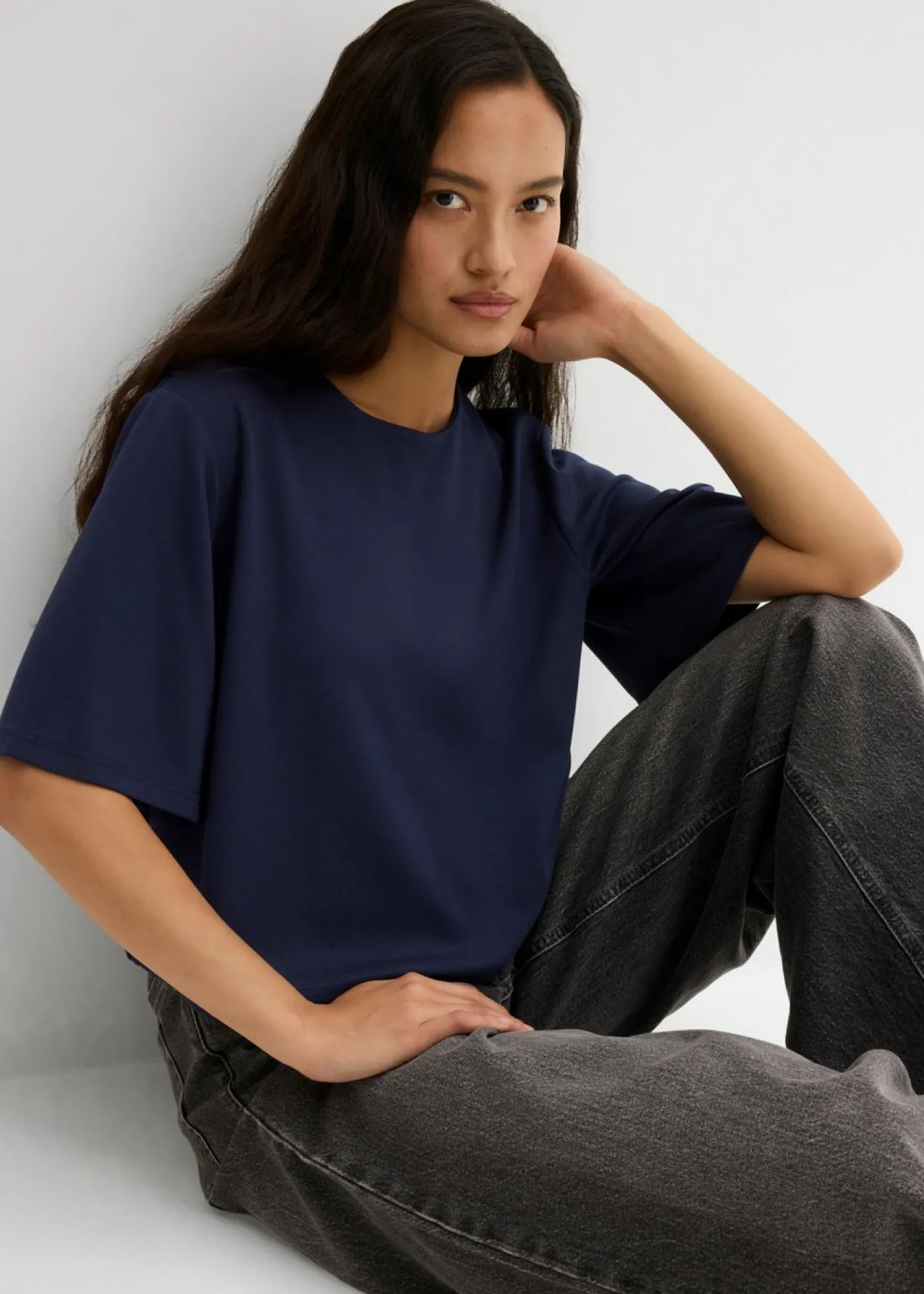 bonprix bonprix Camiseta de cómodo Punto di Roma Azul marino Discount