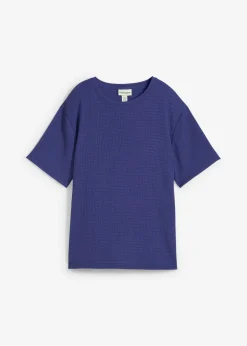 bonprix bonprix Camiseta de crepé azul pacífico oscuro Best