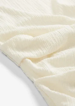 bonprix bonprix Camiseta de crepé estructurado Blanco lana Hot