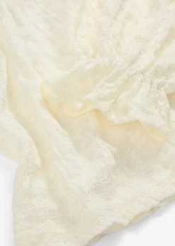 bonprix bonprix Camiseta de encaje con mangas abullonadas Blanco lana