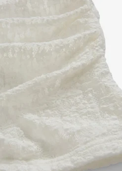 bonprix bonprix Camiseta de encaje de manga larga Blanco lana Online