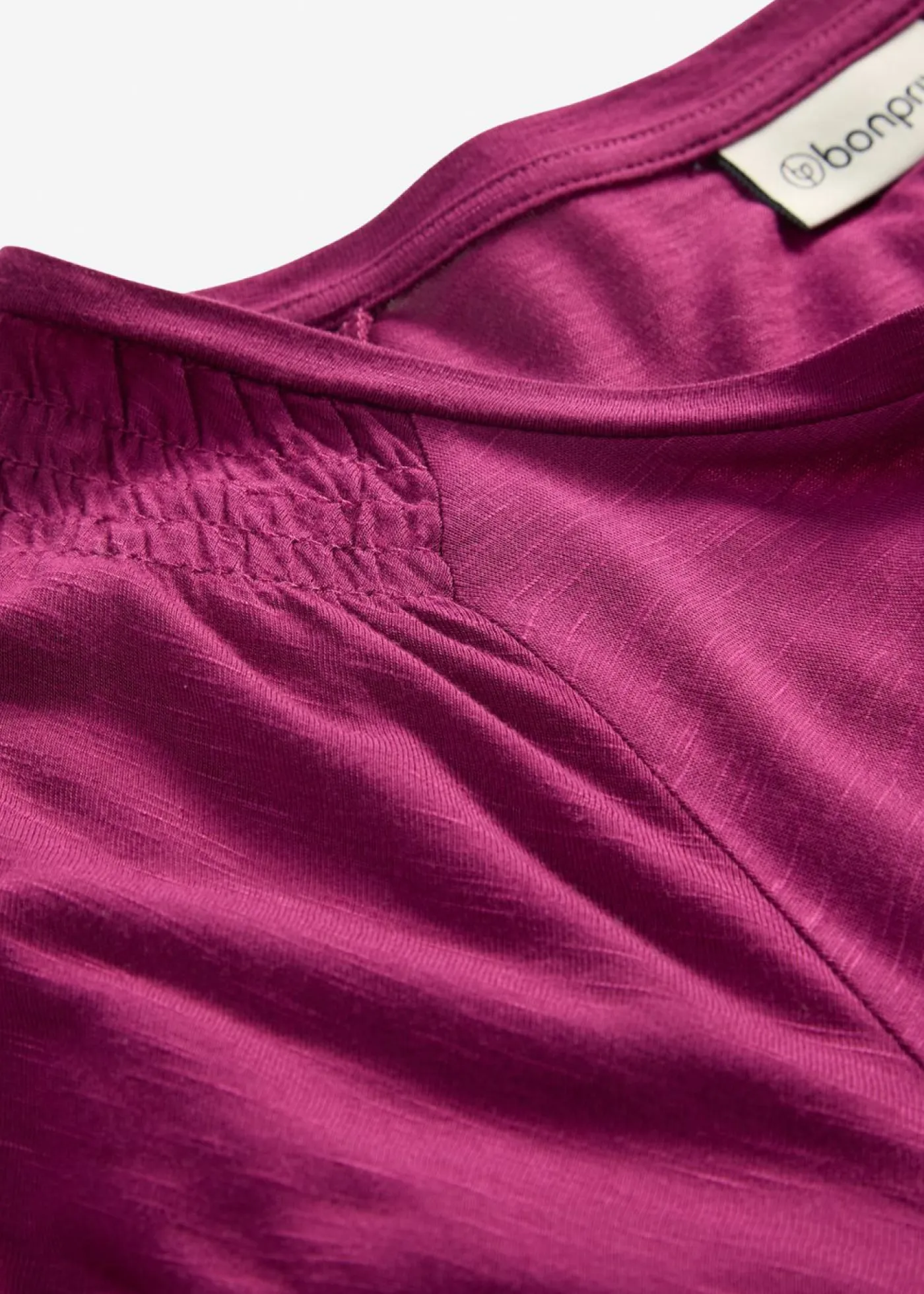 bonprix bonprix Camiseta de hilo flameado con mangas de murciélago Baya Best