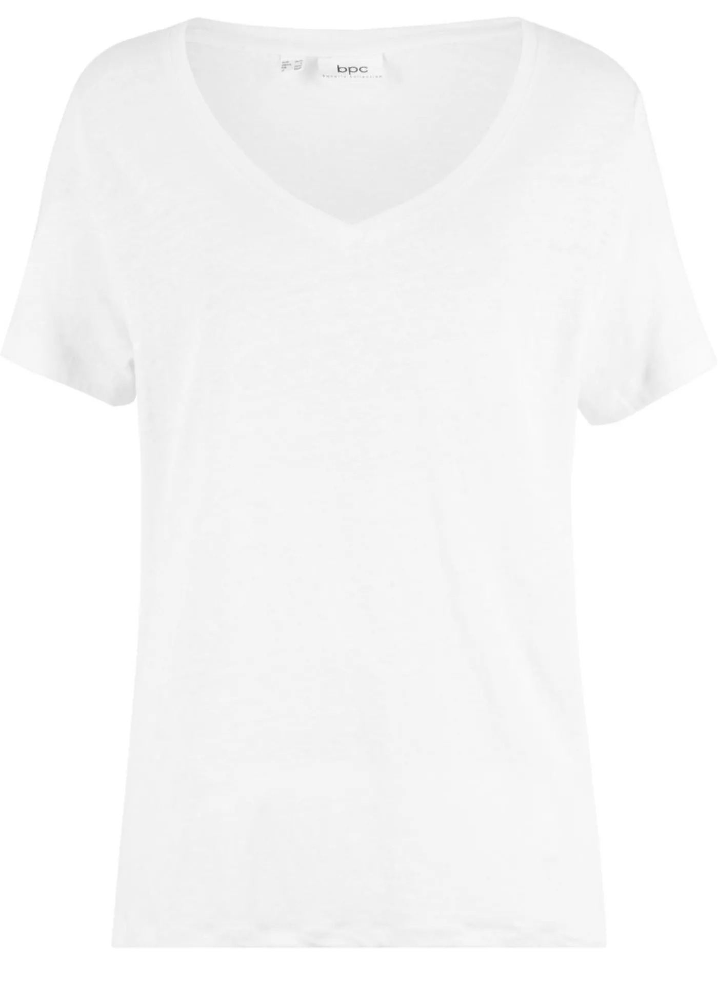 bonprix bonprix Camiseta de lino puro Blanco