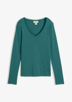 bonprix bonprix Camiseta de manga larga verde pimiento Clearance