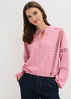bonprix bonprix Camiseta de manga larga orquídea ahumado