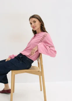 bonprix bonprix Camiseta de manga larga orquídea ahumado