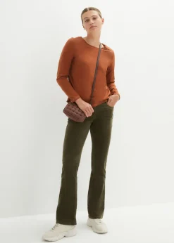 bonprix bonprix Camiseta de manga larga Marrón castaño Outlet