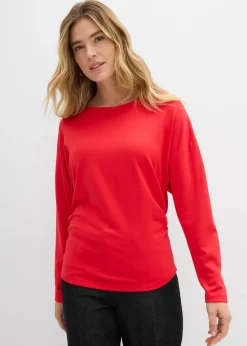 bonprix bonprix Camiseta de manga larga de cómodo Punto di Roma fresa Outlet