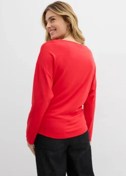 bonprix bonprix Camiseta de manga larga de cómodo Punto di Roma fresa Outlet
