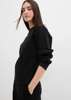 bonprix bonprix Camiseta de manga larga de Punto di Roma Negro Hot