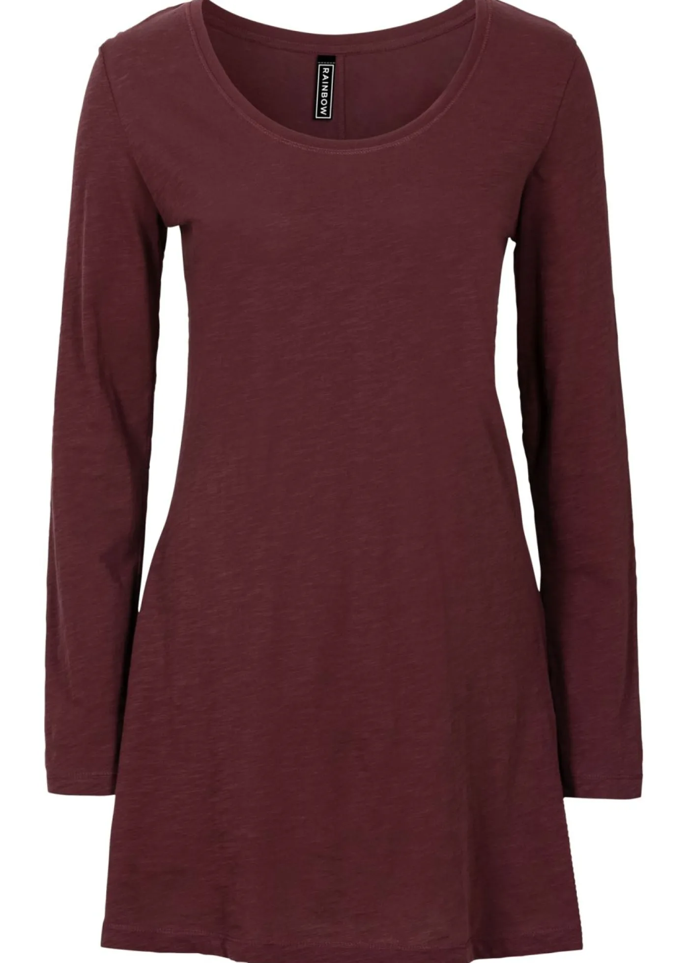 bonprix bonprix Camiseta de manga larga de algodón puro rojo avellana Online