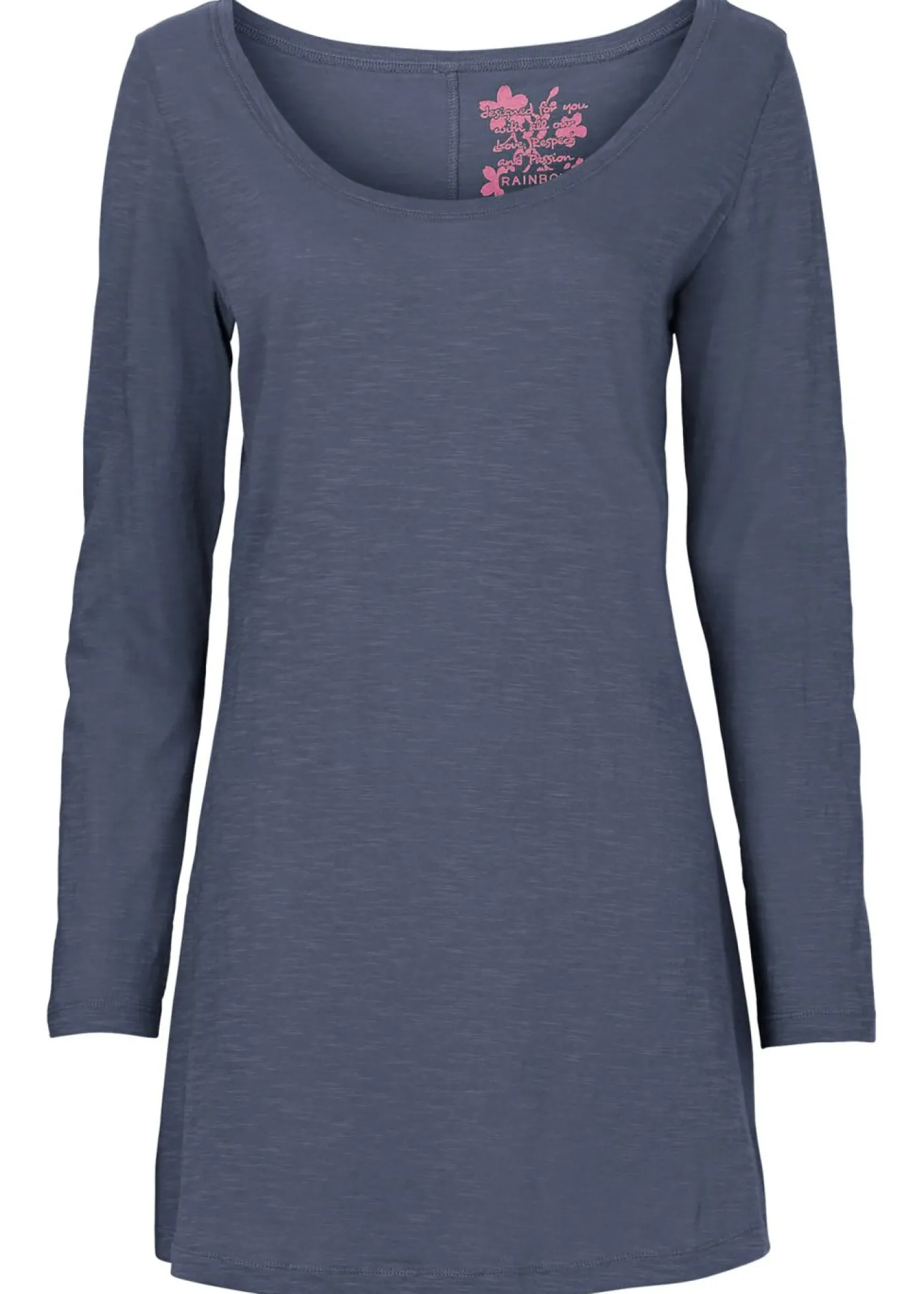 bonprix bonprix Camiseta de manga larga de algodón puro índigo Discount