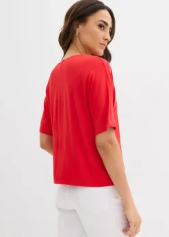 bonprix bonprix Camiseta de mezcla de viscosa fresa Clearance