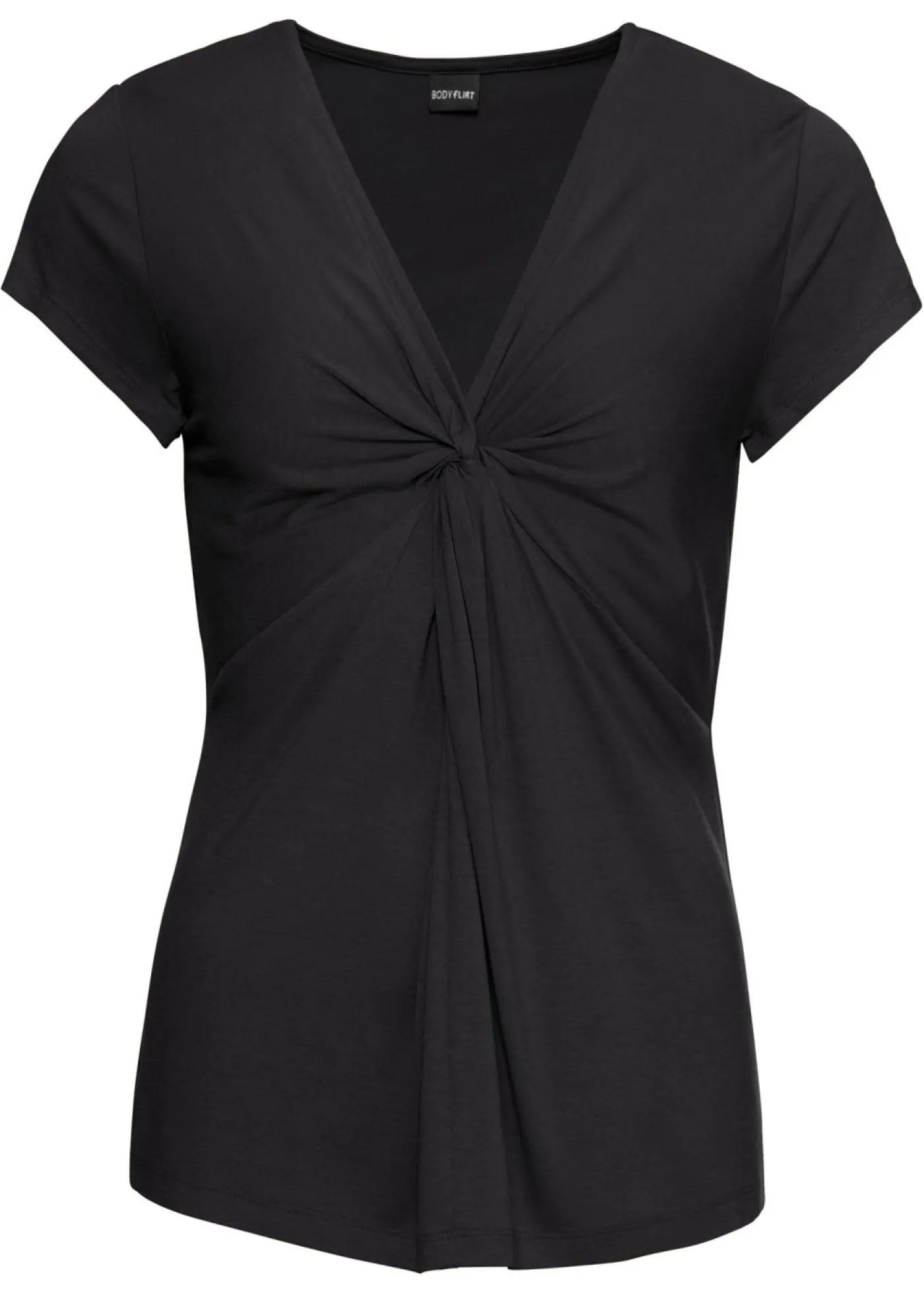bonprix bonprix Camiseta de mezcla de viscosa Negro Online