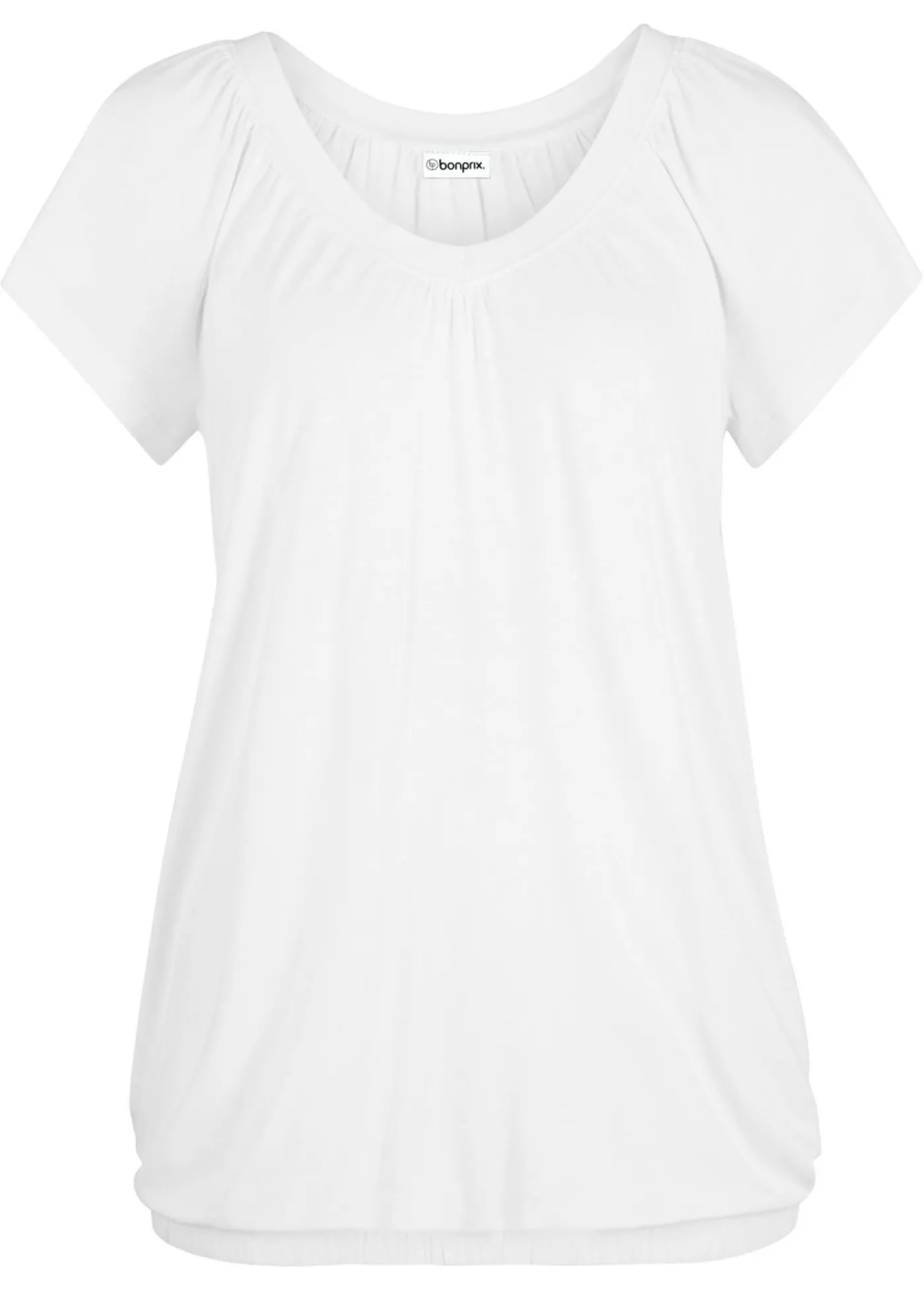 bonprix bonprix Camiseta de mezcla de viscosa Blanco Outlet