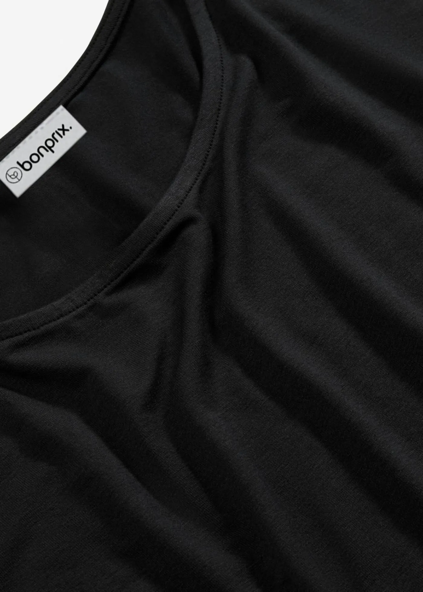 bonprix bonprix Camiseta de mezcla de viscosa Negro Best