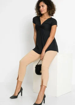 bonprix bonprix Camiseta de mezcla de viscosa Negro