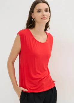 bonprix bonprix Camiseta de mezcla de viscosa fresa Clearance