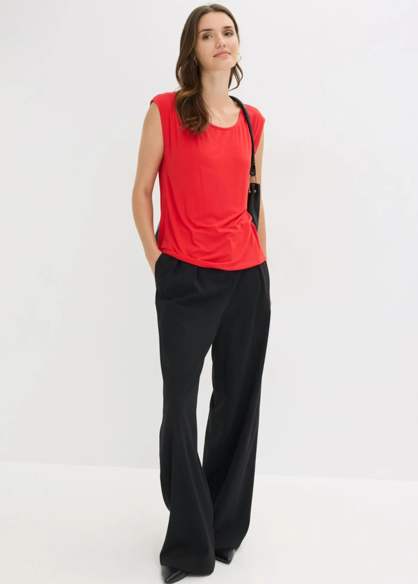 bonprix bonprix Camiseta de mezcla de viscosa fresa Clearance