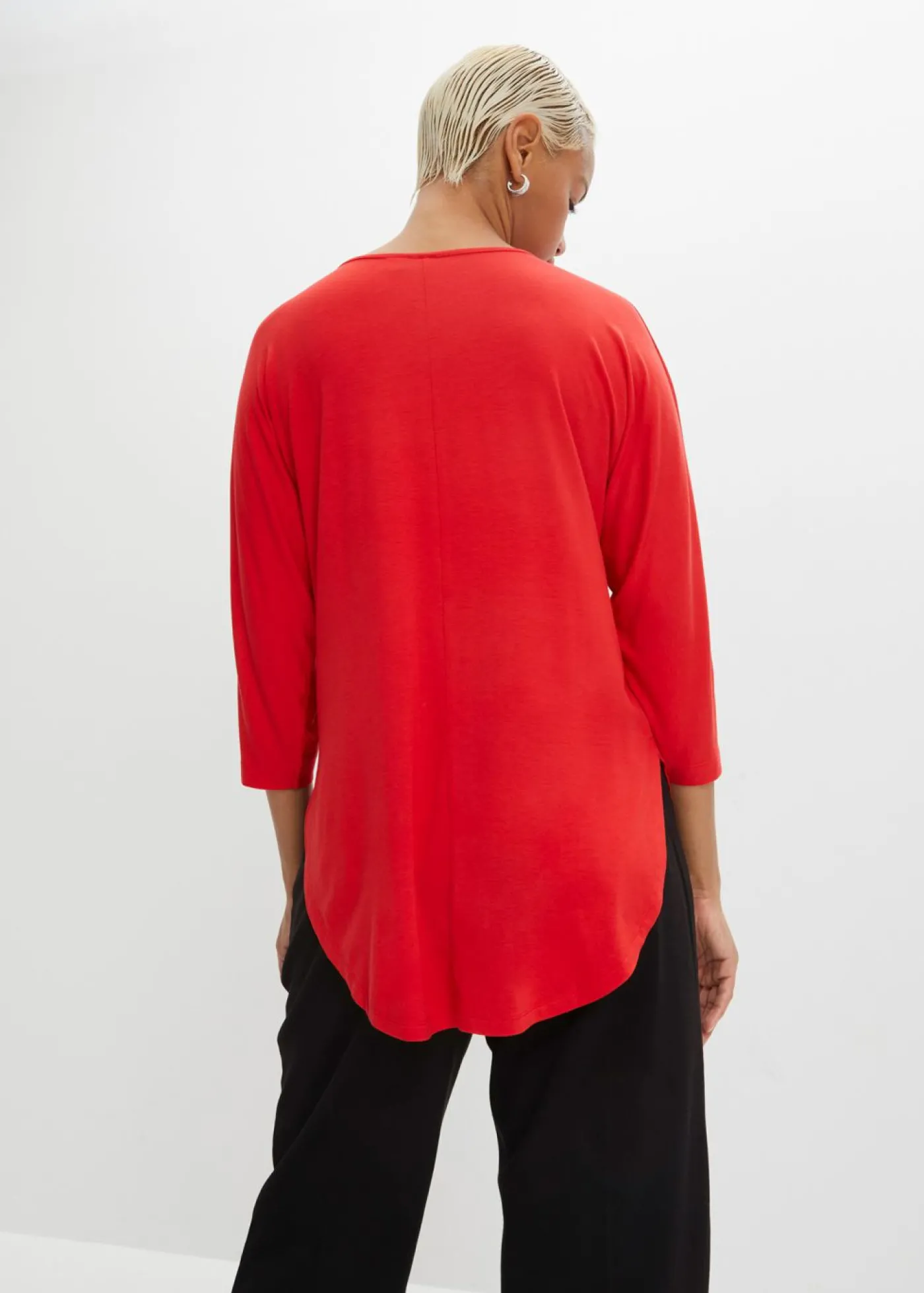 bonprix bonprix Camiseta de mezcla de viscosa fluida fresa Sale