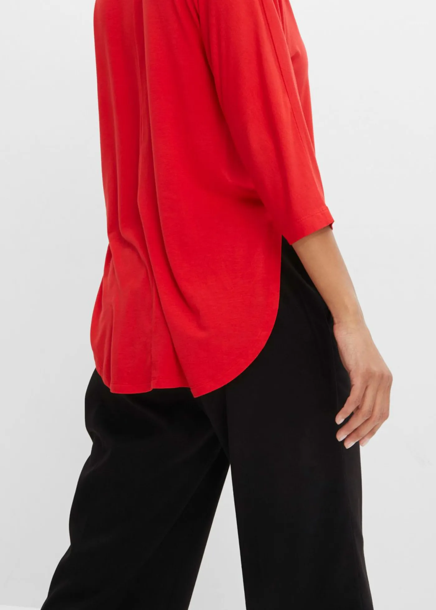 bonprix bonprix Camiseta de mezcla de viscosa fluida fresa Sale
