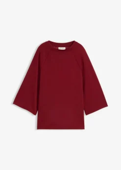 bonprix bonprix Camiseta de neopreno con inserto elástico Rojo rubí