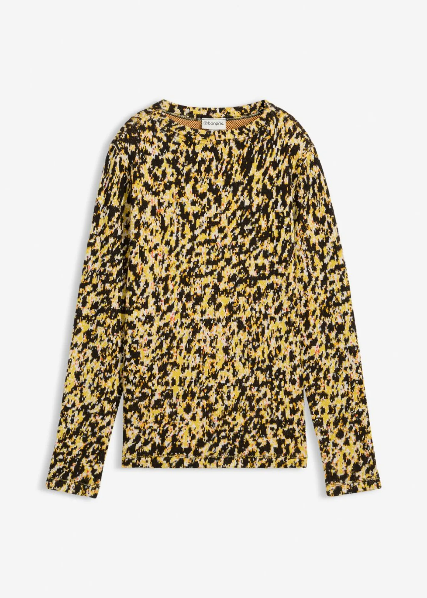 bonprix bonprix Camiseta de punto ajustada Negro Hot