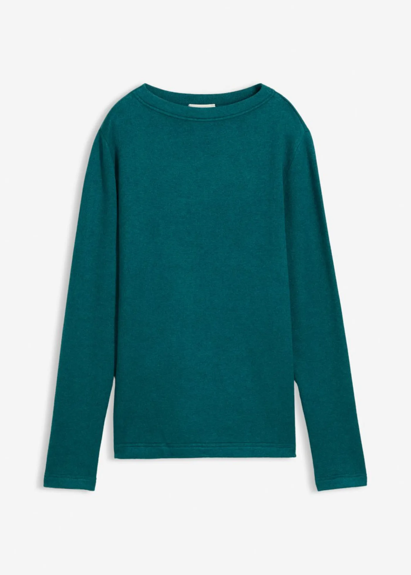 bonprix bonprix Camiseta de punto ajustada Azul petróleo Sale
