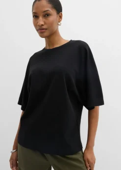 bonprix bonprix Camiseta de punto grueso Negro Best