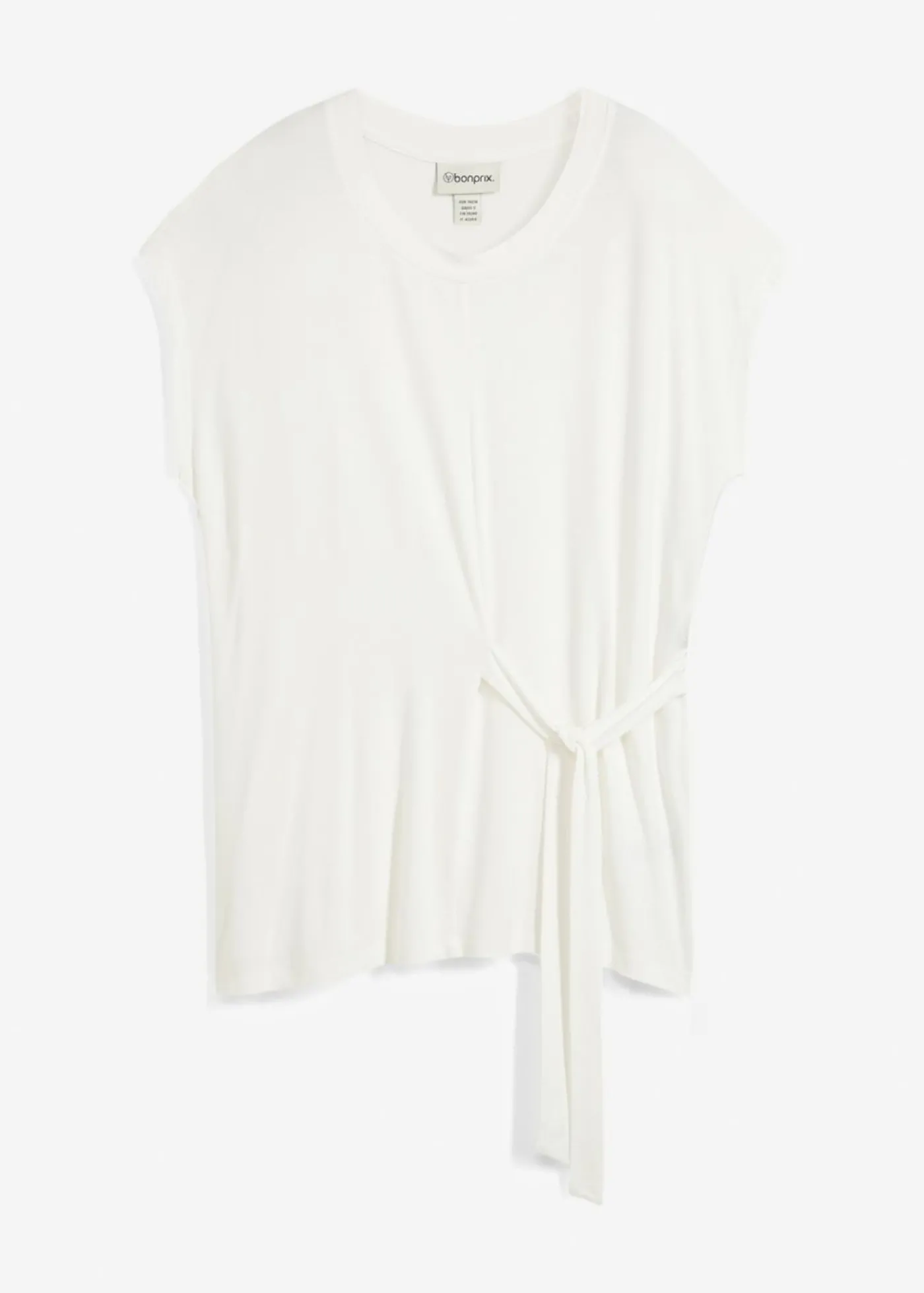bonprix bonprix Camiseta de suave mezcla de viscosa Blanco lana Discount