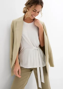 bonprix bonprix Camiseta de suave mezcla de viscosa Blanco lana Discount