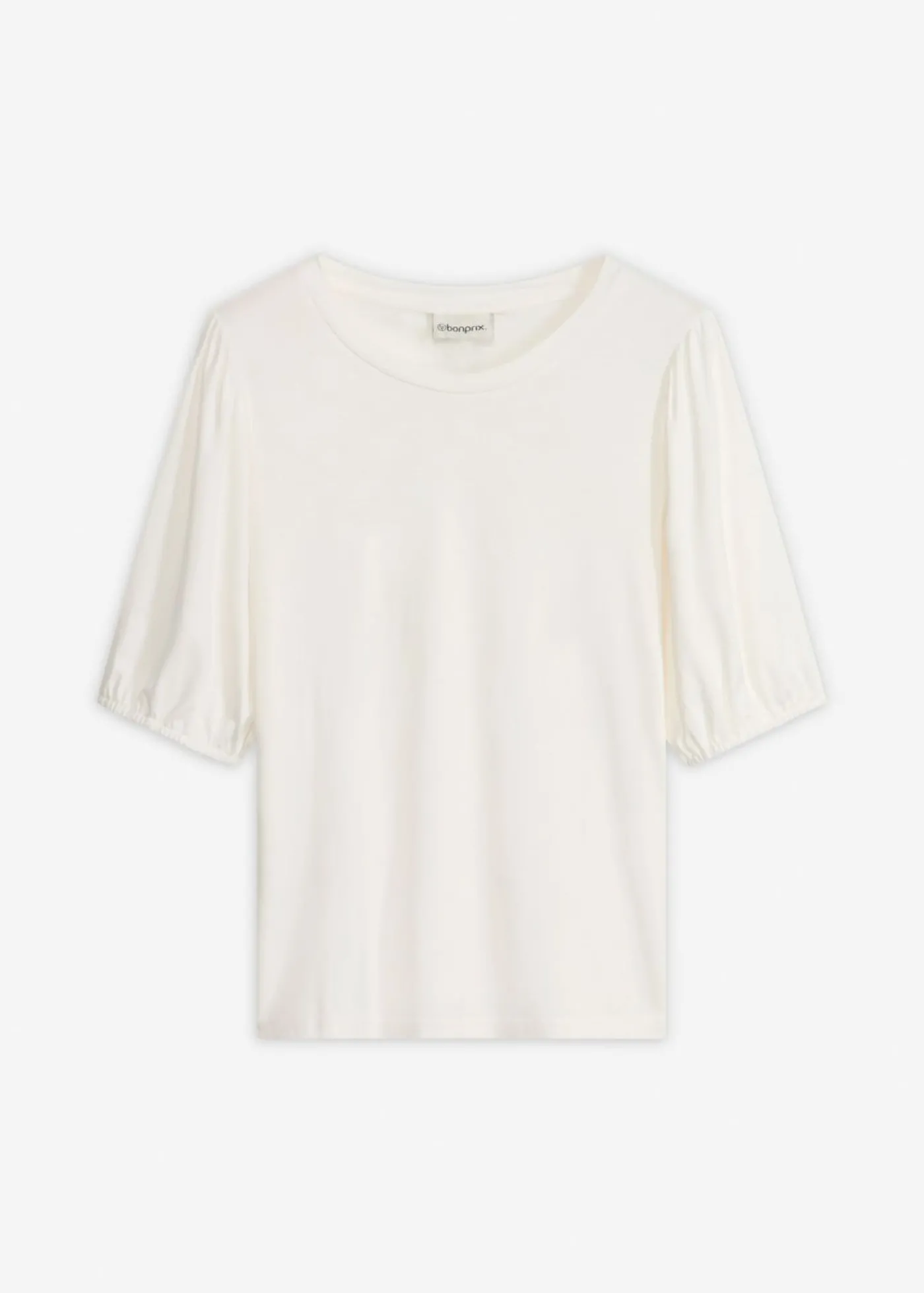 bonprix bonprix Camiseta de suave mezcla de viscosa Blanco lana Best