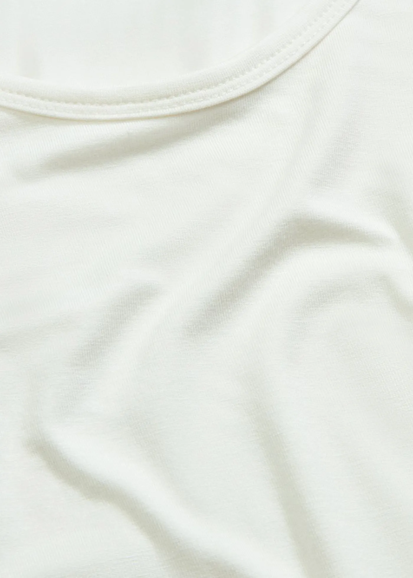 bonprix bonprix Camiseta de suave mezcla de viscosa Blanco lana Online