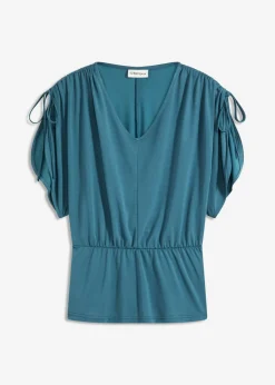 bonprix bonprix Camiseta de suave mezcla de modal verde pimiento Hot