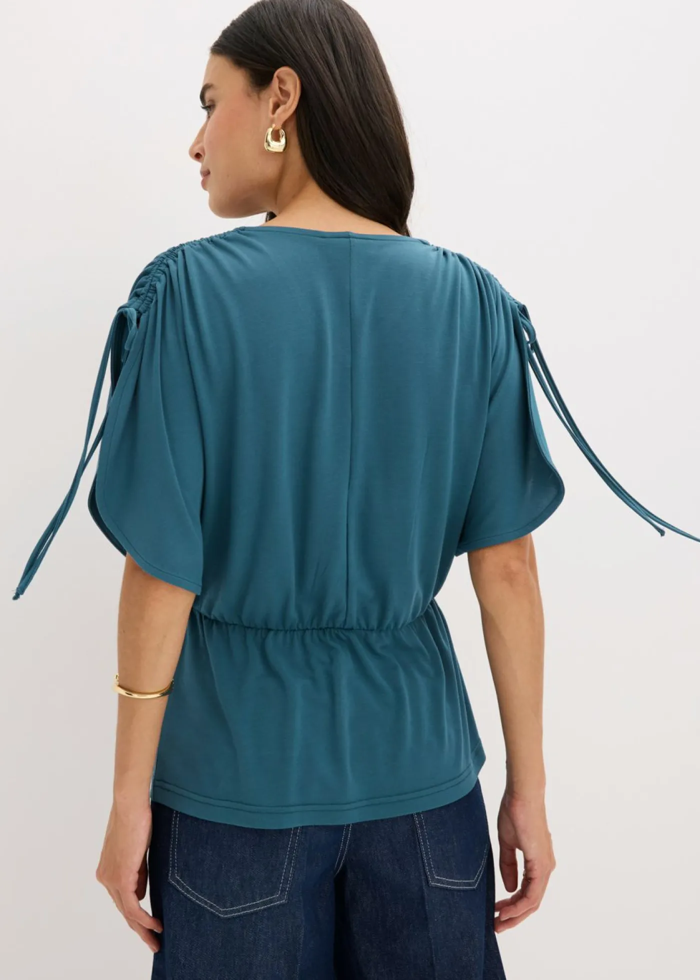 bonprix bonprix Camiseta de suave mezcla de modal verde pimiento Hot