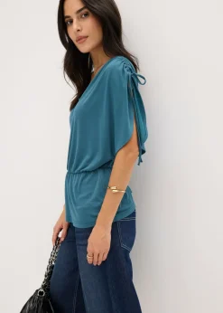 bonprix bonprix Camiseta de suave mezcla de modal verde pimiento Hot