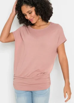 bonprix bonprix Camiseta de suave mezcla de viscosa Rosa palo New