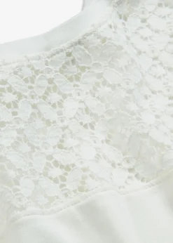 bonprix bonprix Camiseta de suave mezcla de viscosa Blanco lana Hot