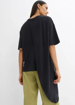 bonprix bonprix Camiseta de suave mezcla de modal Negro Discount