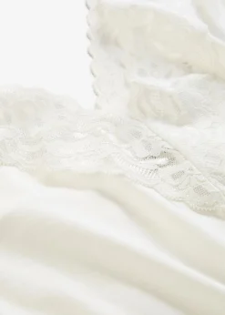 bonprix bonprix Camiseta de suave mezcla de viscosa Blanco lana Clearance