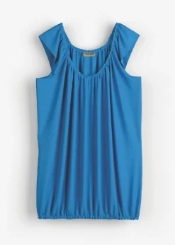 bonprix bonprix Camiseta de suave mezcla de viscosa azul glaciar Outlet