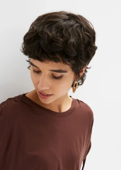 bonprix bonprix Camiseta de viscosa fluida Marrón tierra Discount