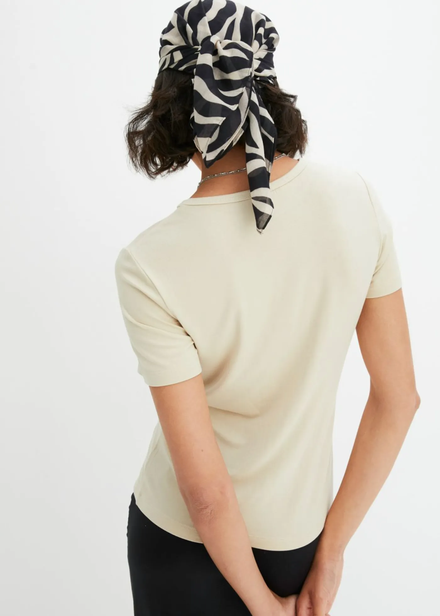 bonprix bonprix Camiseta de viscosa fluida Turquesa claro Outlet